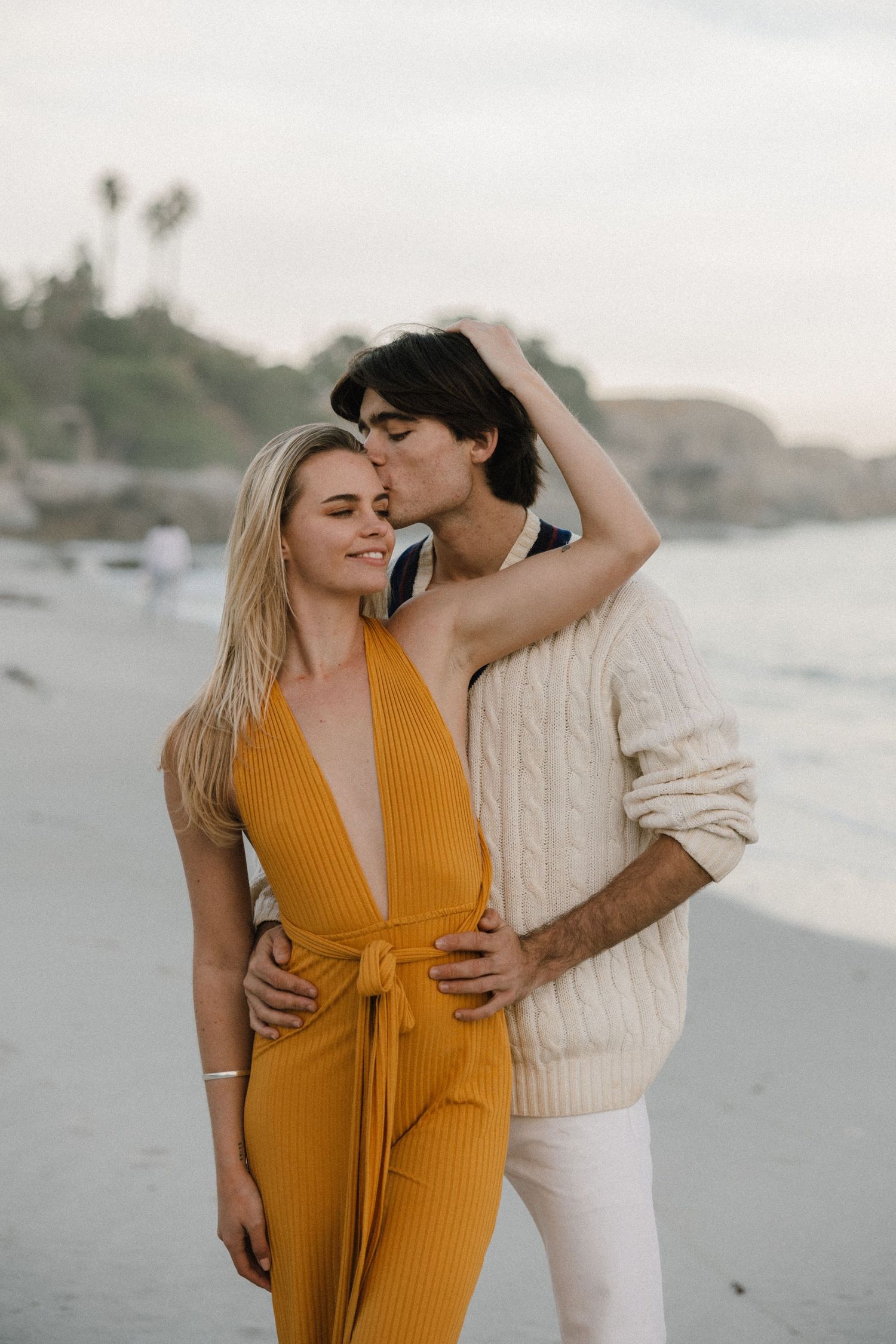 couple on the beach in cape town