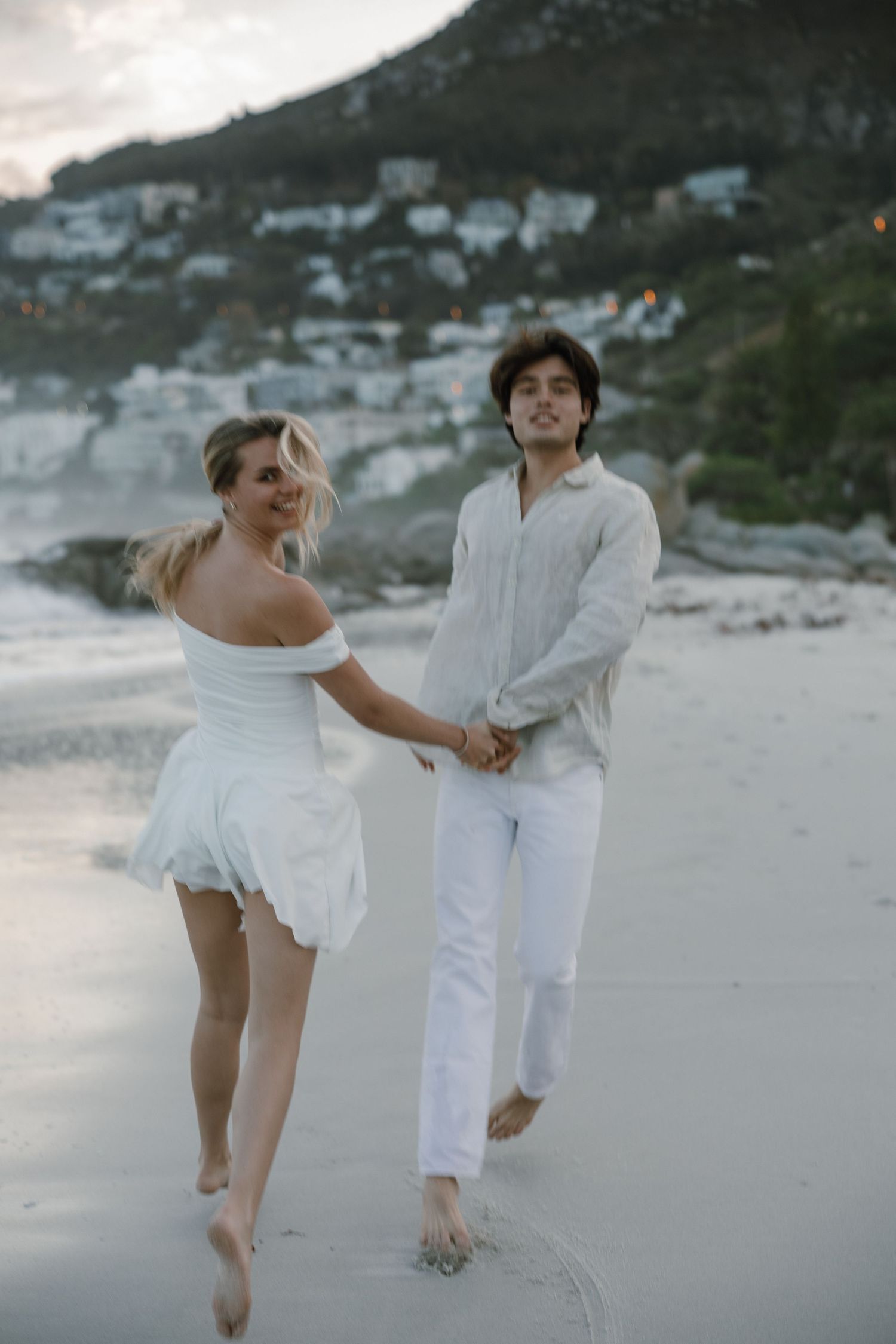 couple on the beach in cape town