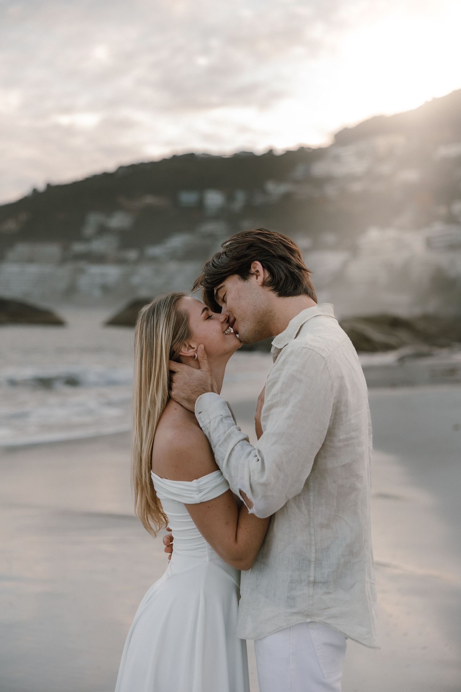 couple on the beach in cape town