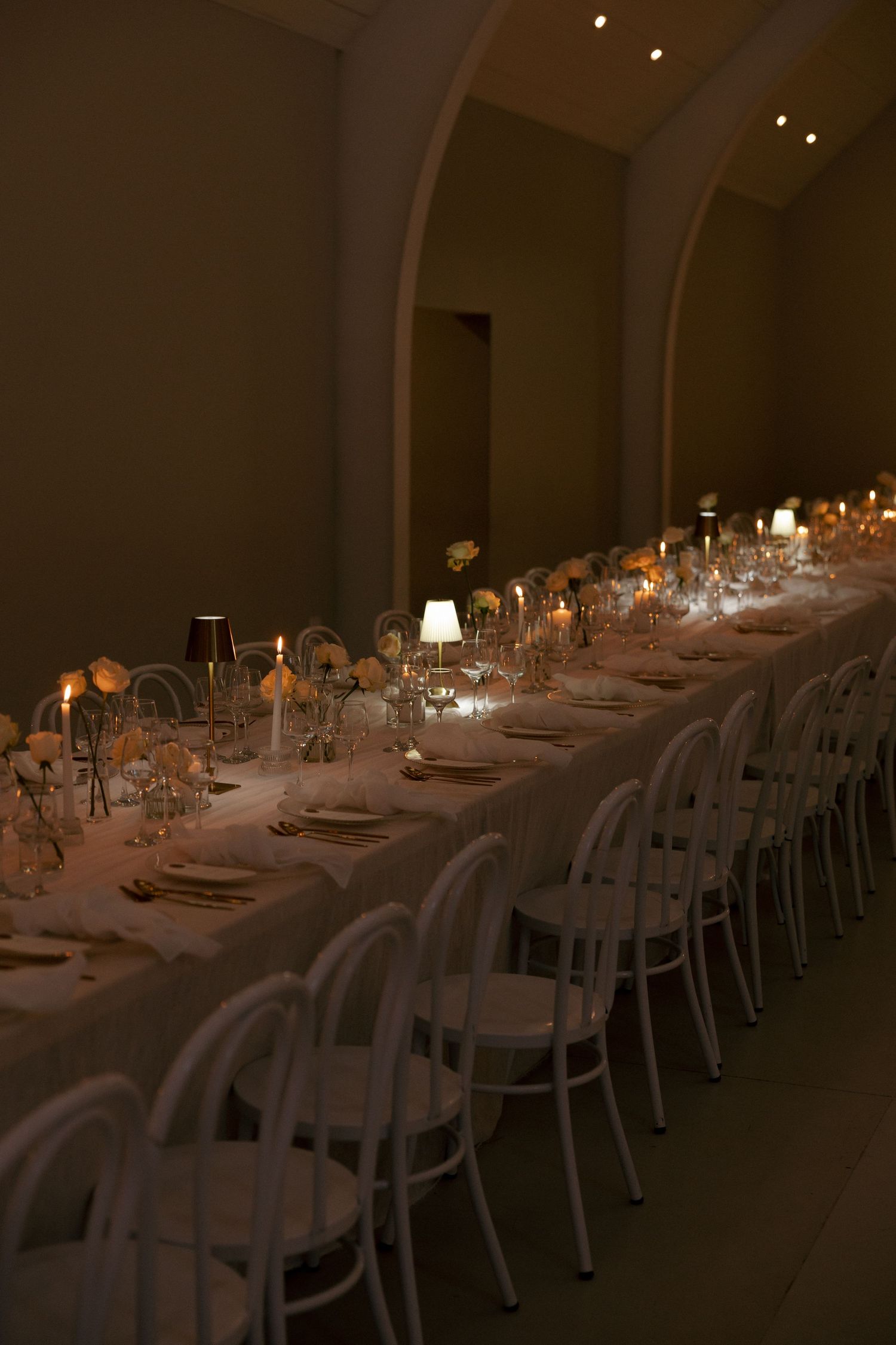 table decor at artelier venue