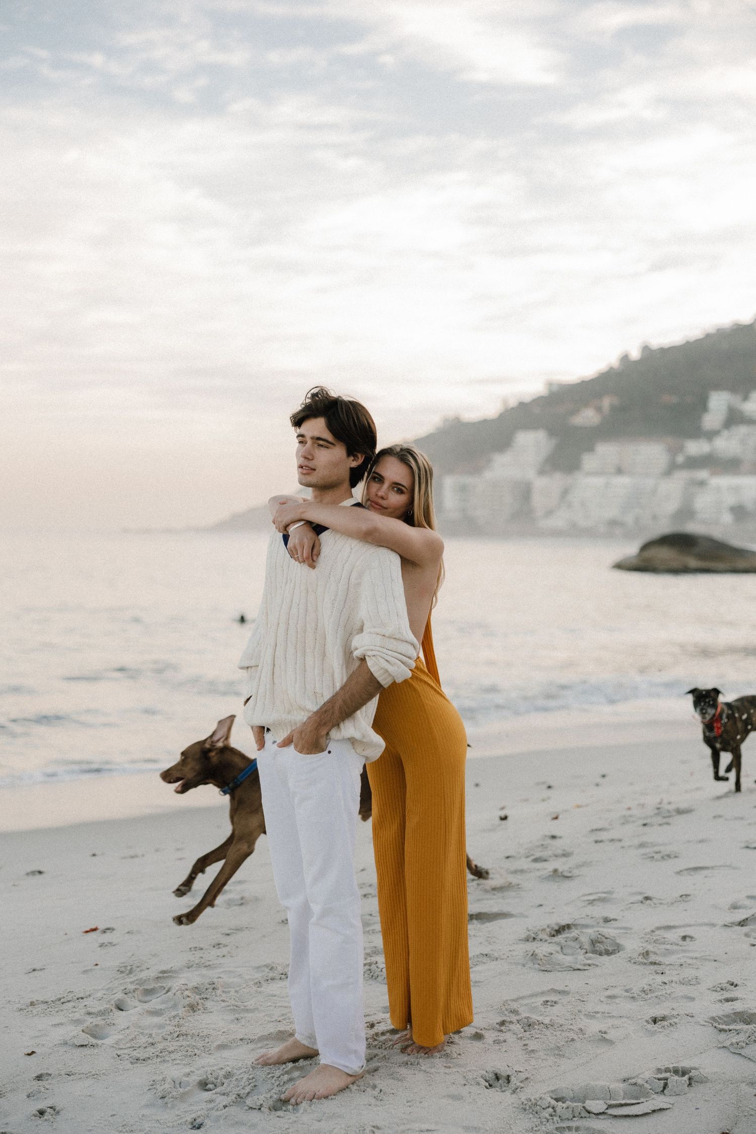 couple on the beach in cape town