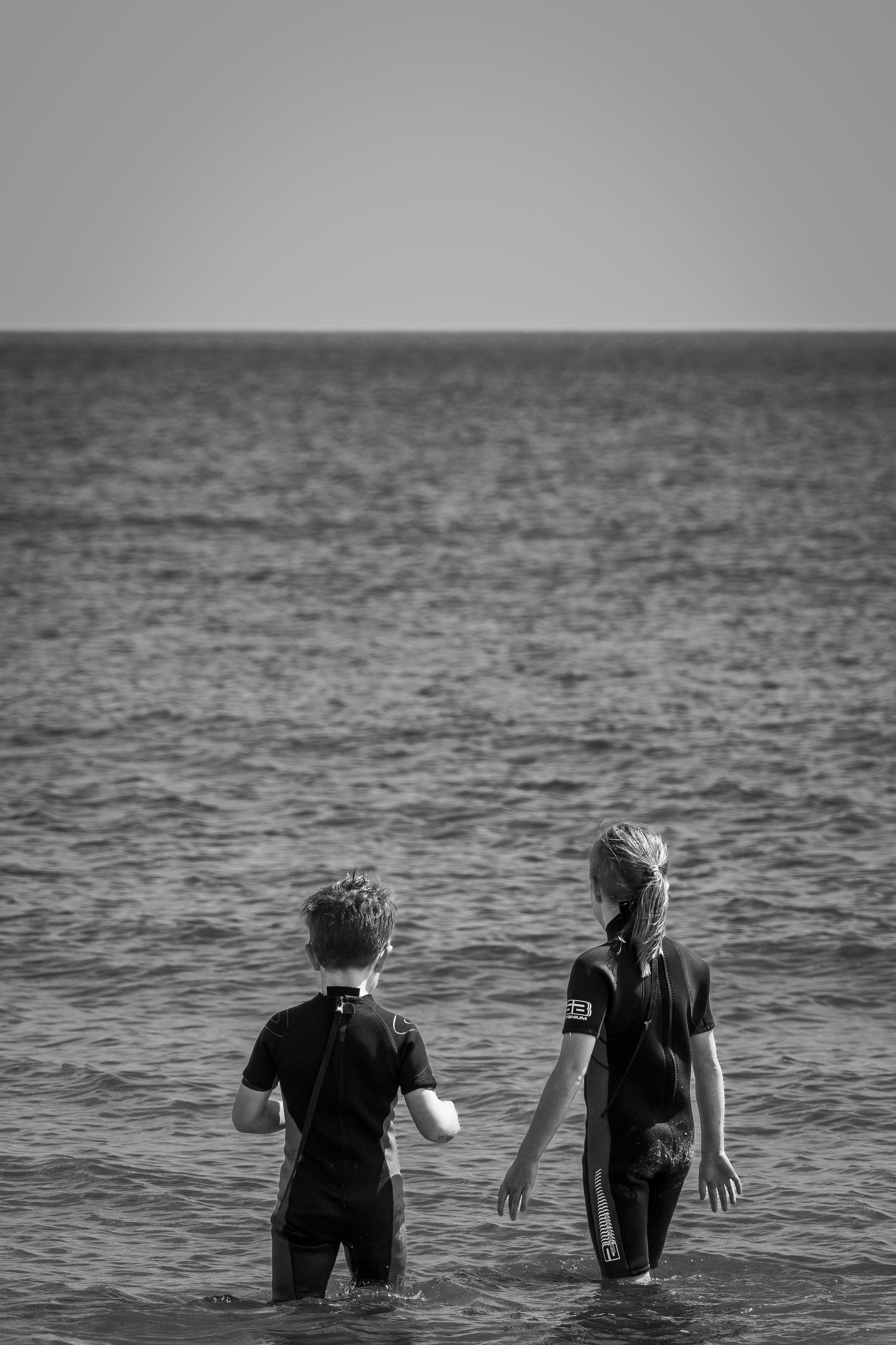 Looking out to sea together