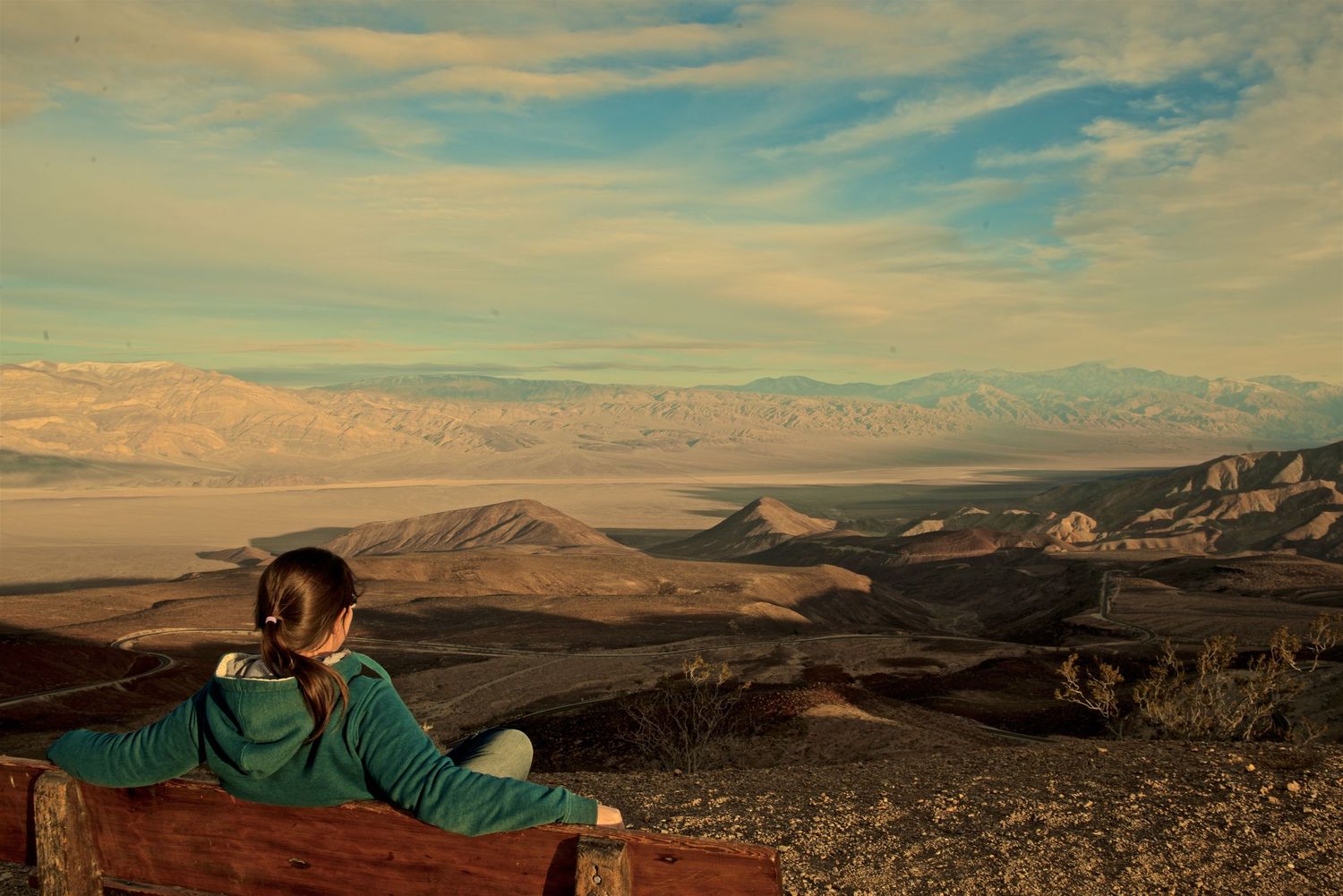 Looking over death valley