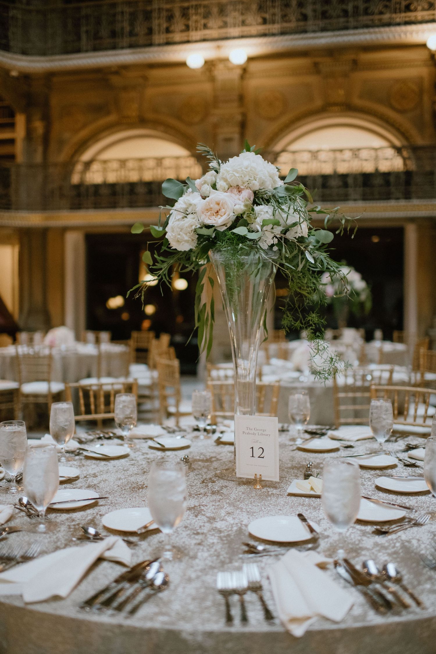 wedding reception centerpieces tall