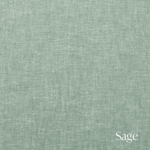 Soft sage green linen fabric texture with natural woven fibers and subtle variations in color.
