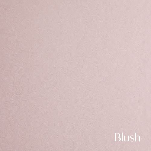 Soft blush pink fabric swatch displaying delicate matte finish.