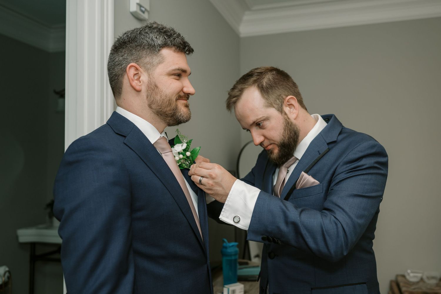 groom gets ready