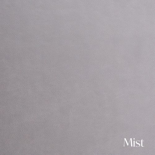 Light gray mist colored fabric swatch with smooth surface texture.
