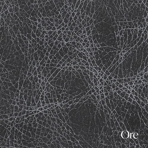 Abstract monochromatic pattern showing intricate white lines and cracks against a dark background creating a web-like texture.