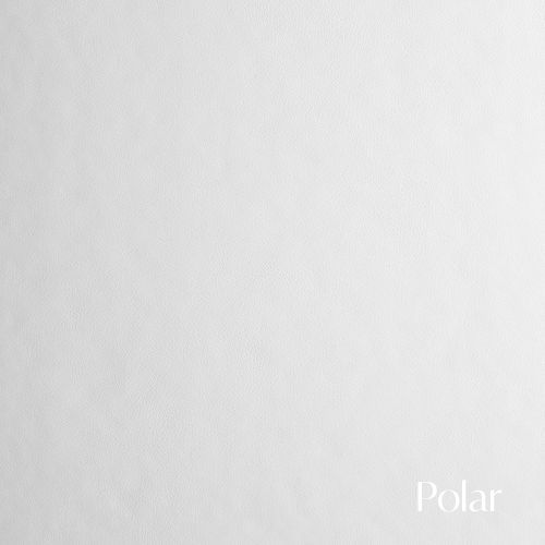 Clean white leather texture with a subtle grain pattern and soft matte finish.