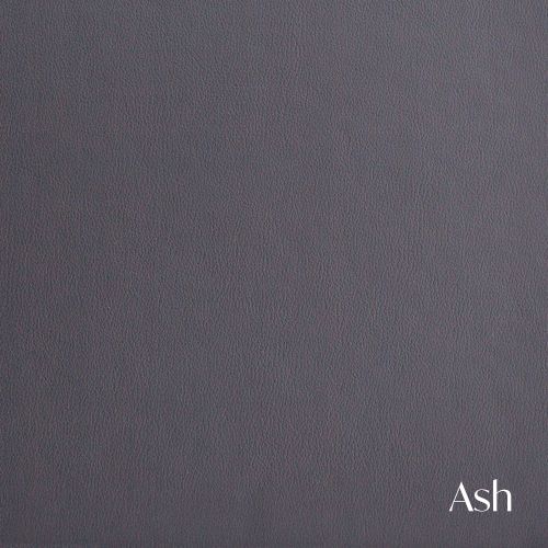 Gray ash-colored fabric sample with subtle woven texture.