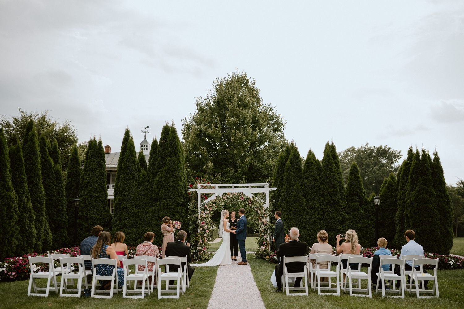 summer wedding ceremony small wedding antrim 1844 baltimore wedding photographer