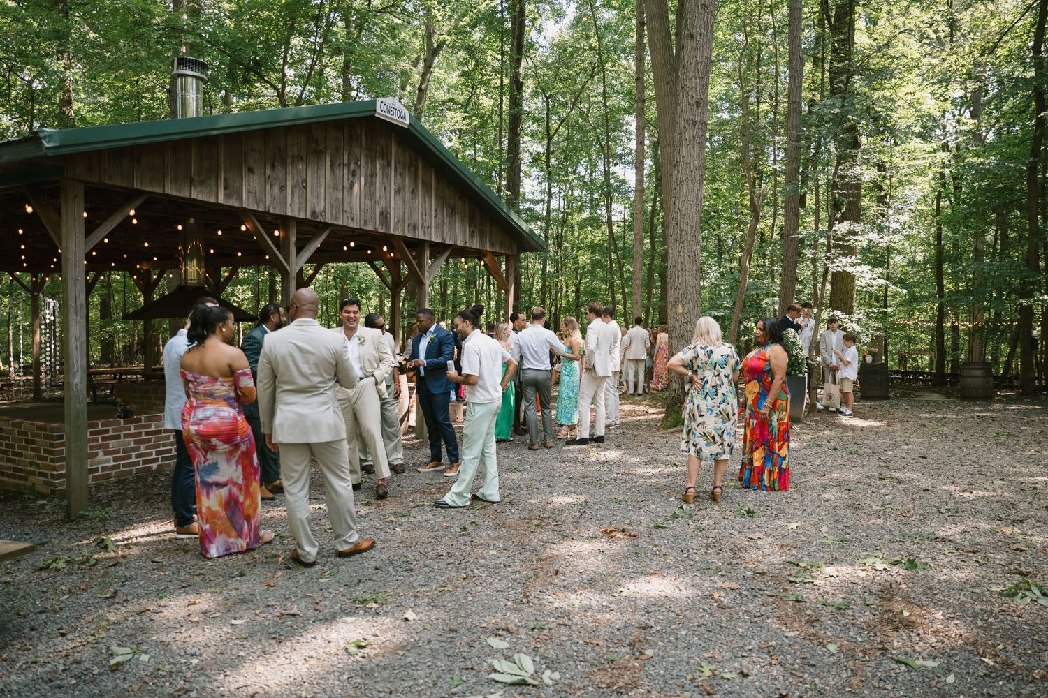 cocktails before the ceremony starts