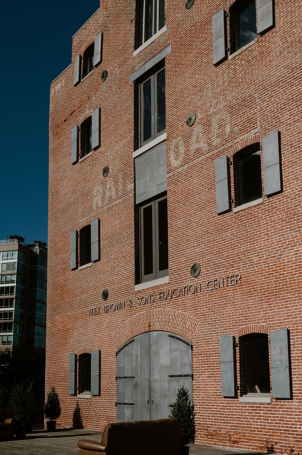 brick building at the frederick douglas maritime museum