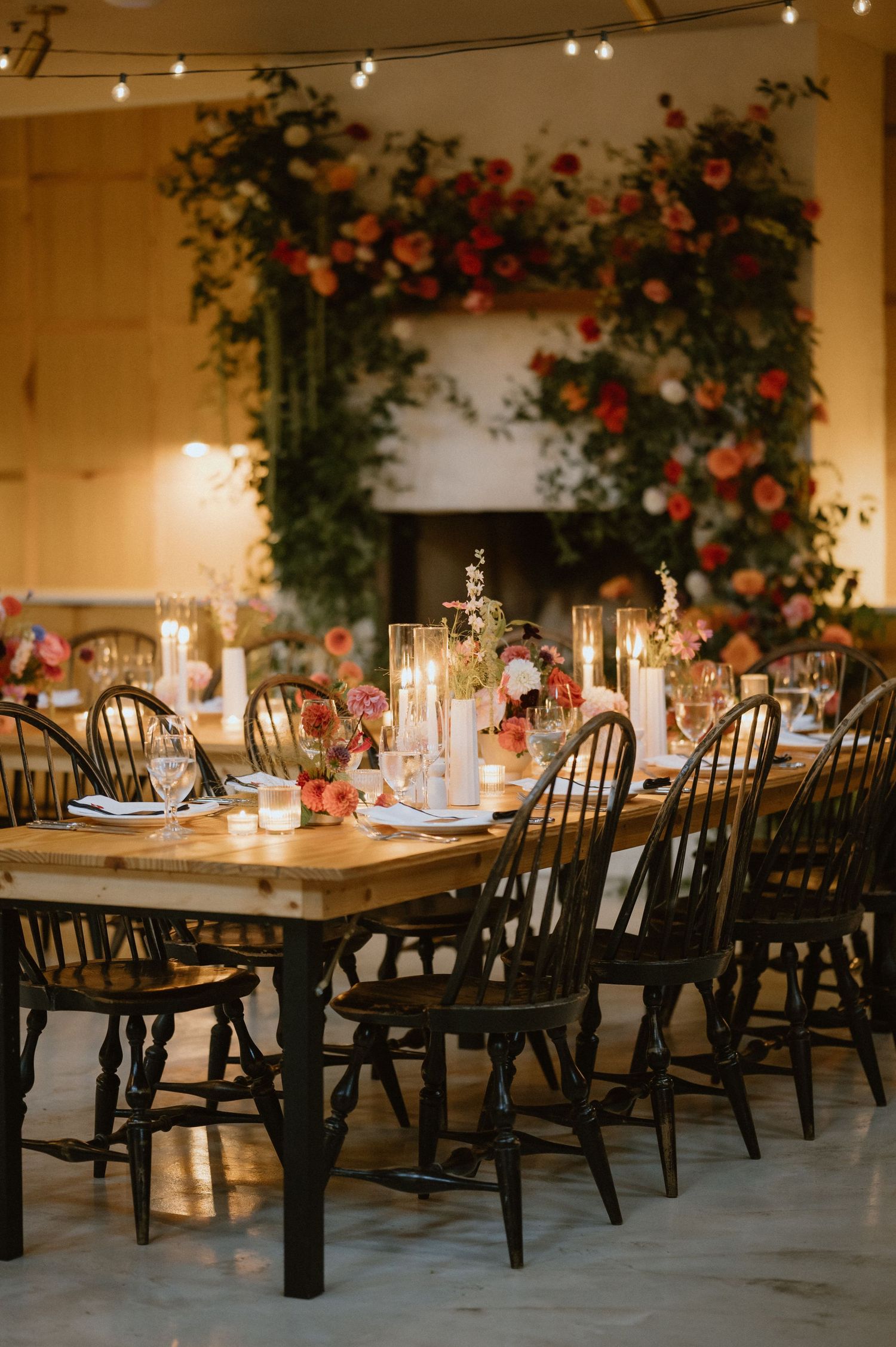 receptions table setup at woodberry kitchen in baltimore maryland