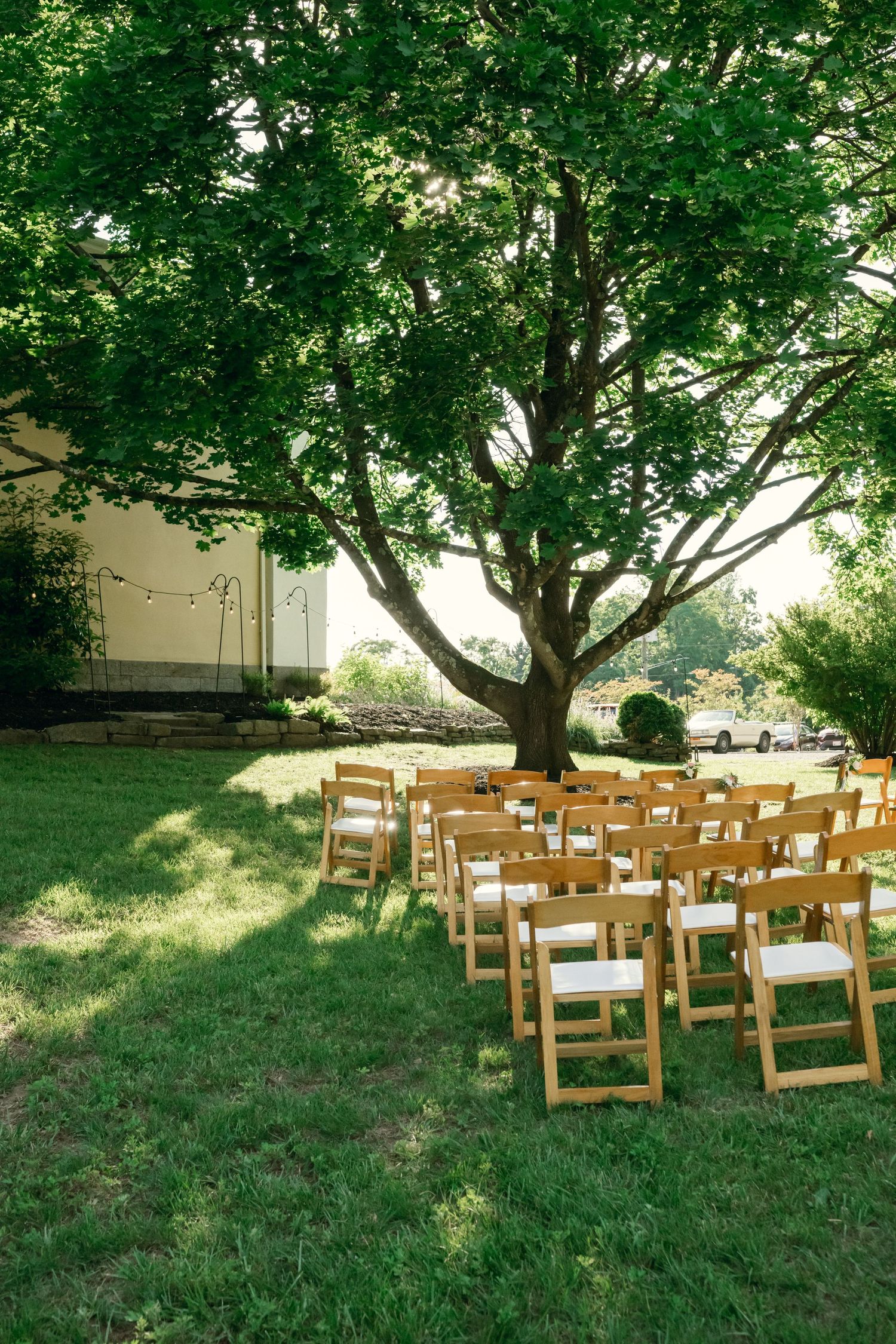 cermony set up at the inn at mt. ida in historic ellicott city