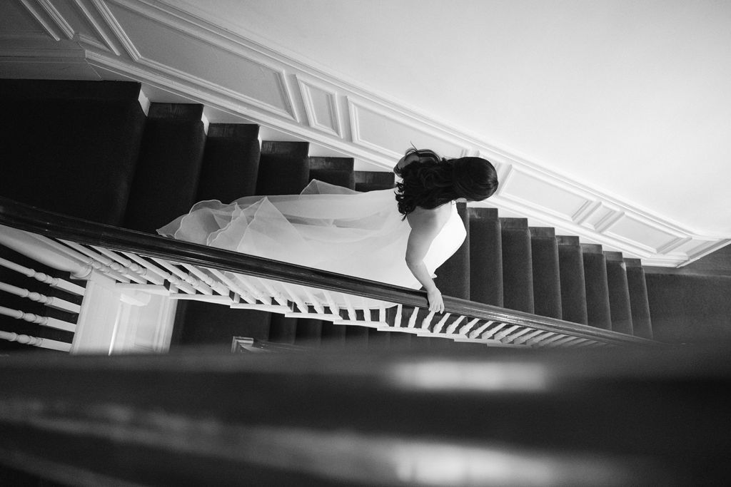 Abstract architectural details showing diagonal lines and shadows in black and white at Strong Mansion on Sugarloaf Mountain