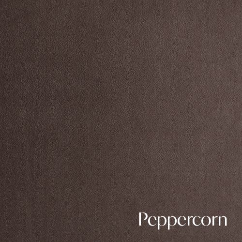 Dark brown peppercorn fabric sample showing rich matte finish.