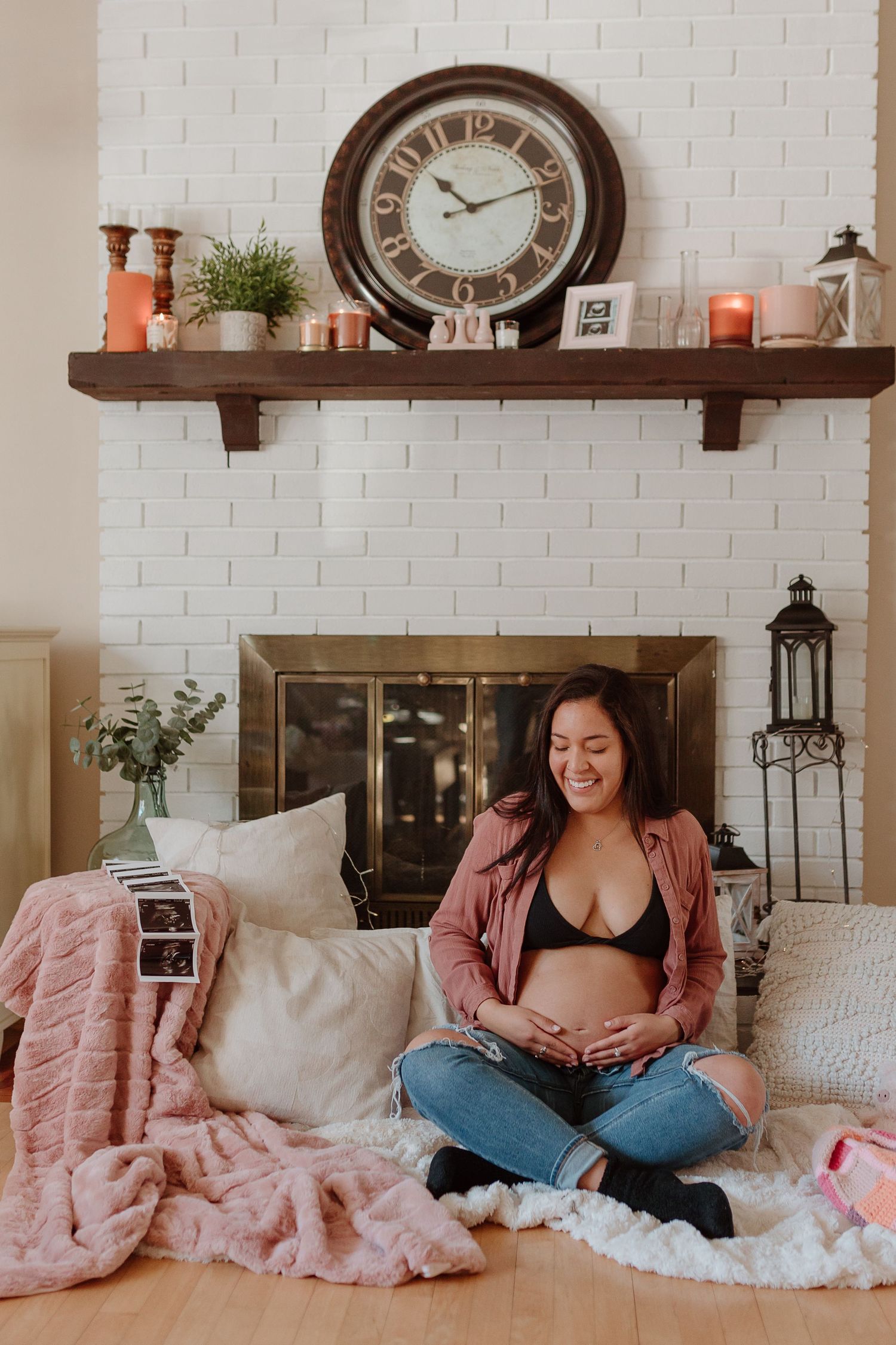 connecticut inhome maternity session