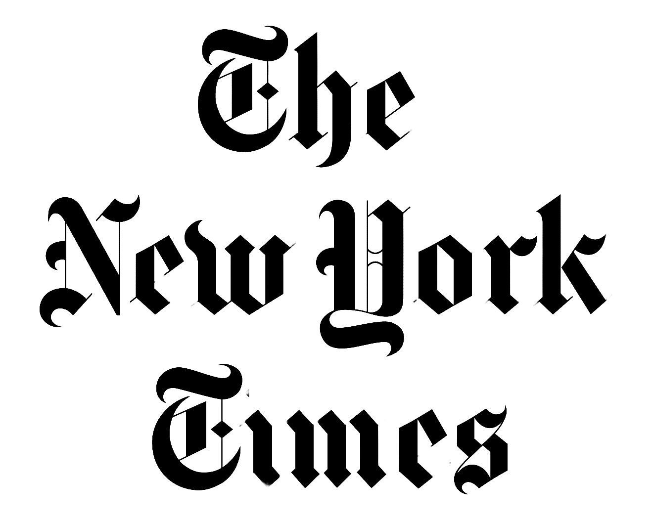 The New York Times newspaper masthead in traditional black gothic typeface.
