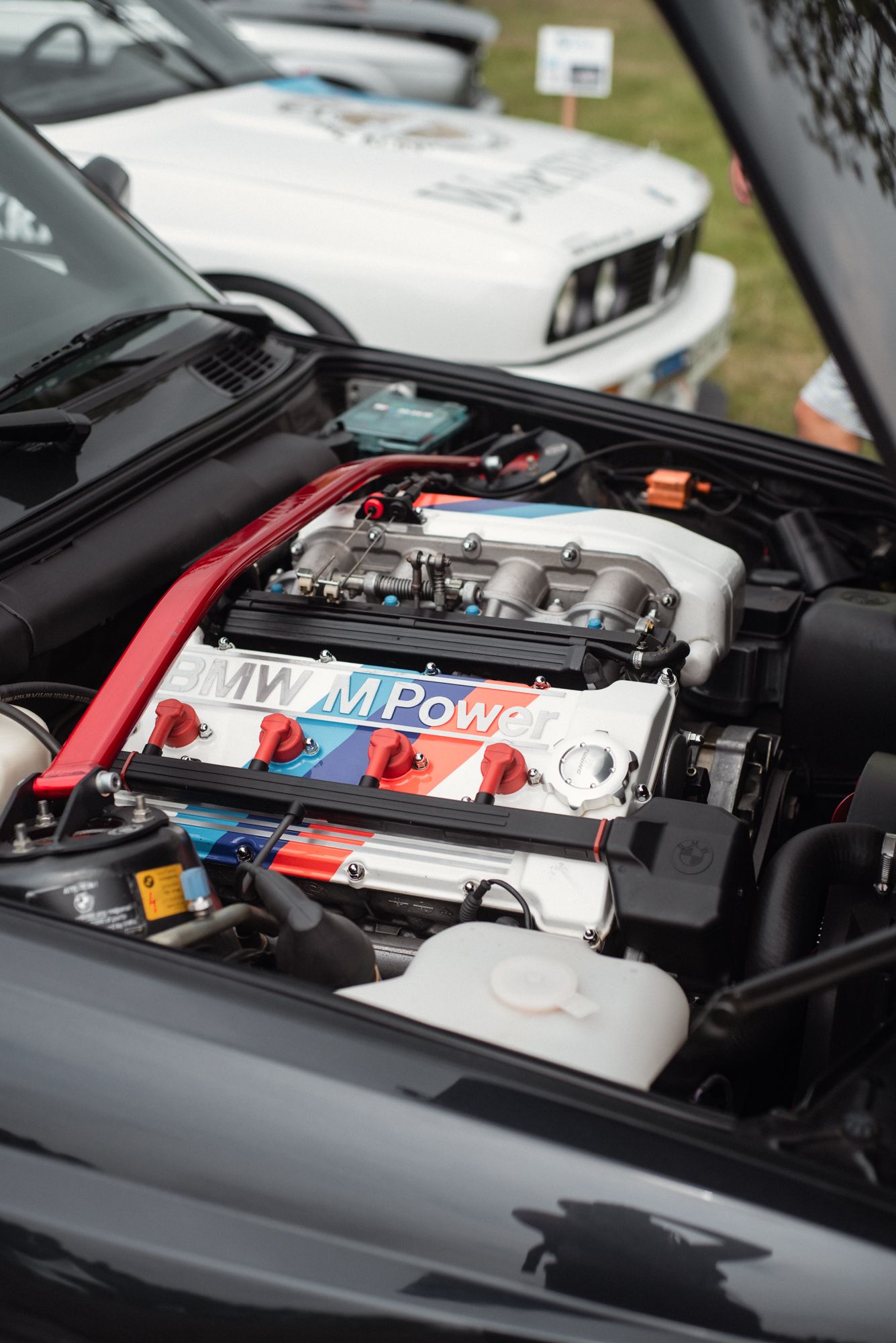 BMW M Power engine bay showcased during the TedFest car show.