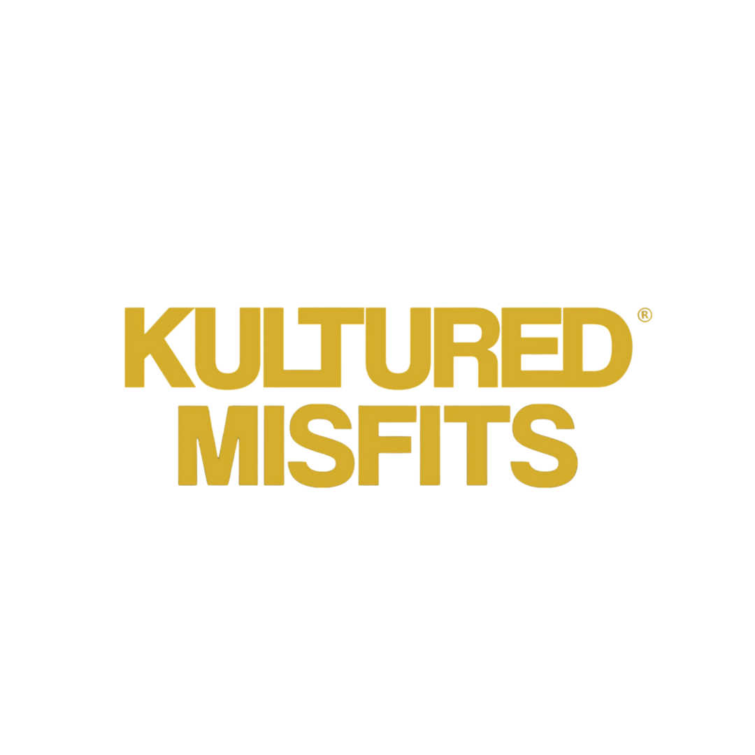 Gold text displaying 'KULTURED MISFITS' branding.