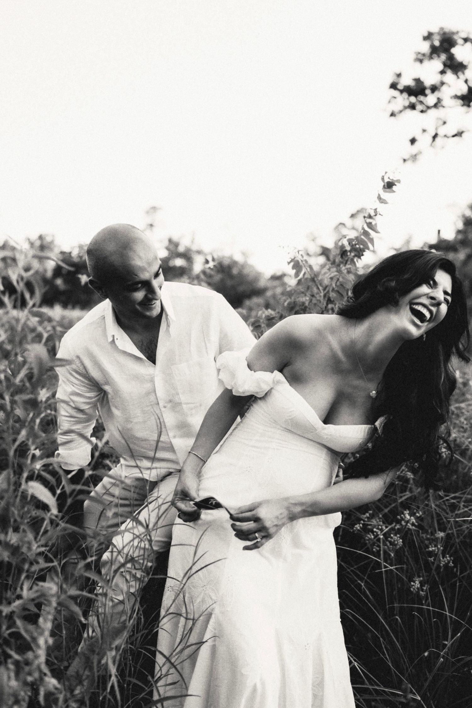 Maternity session at Memorial Park Houston in black and white