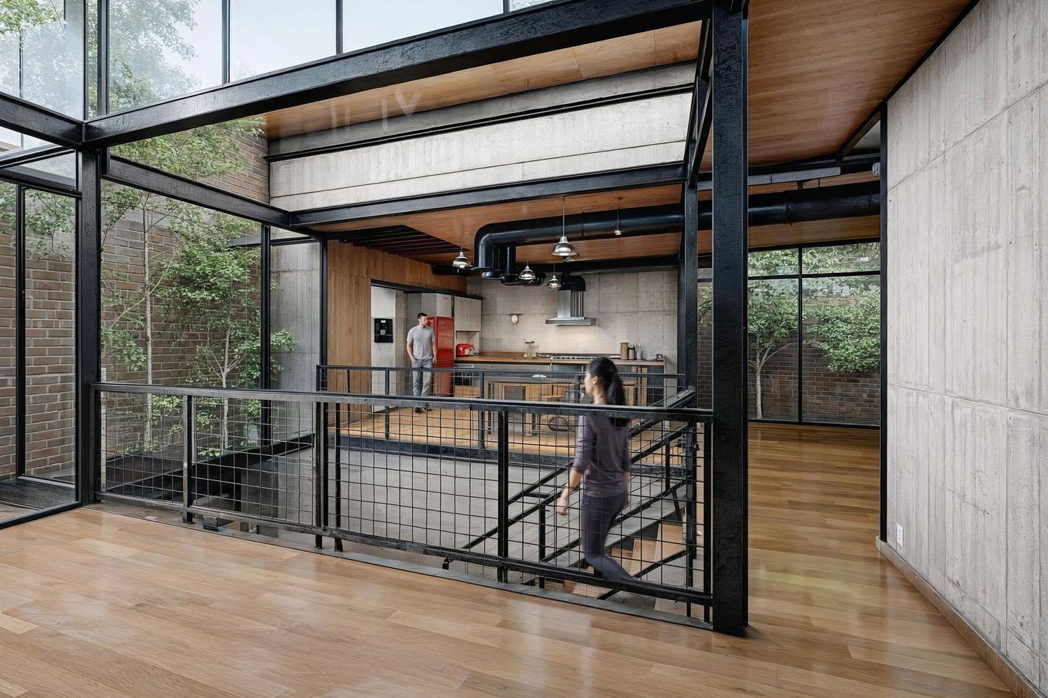 Loft. Montage 3D dans Sketchup. Rendu 3D avec D5 Render. Post-production avec Lightroom et IA