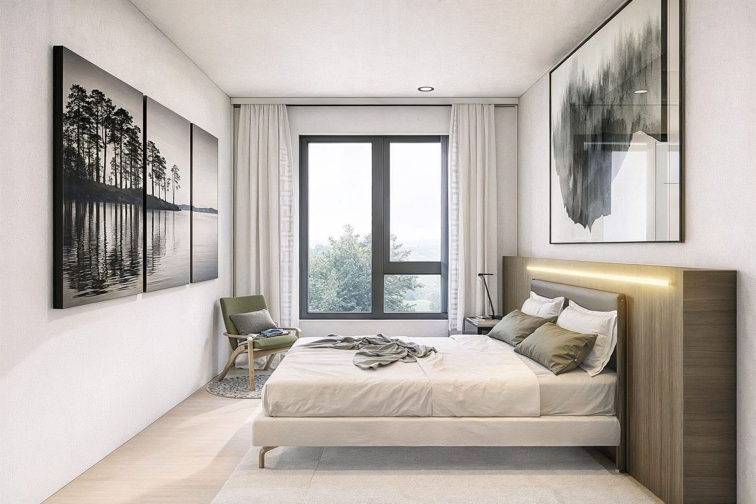 Condos NIVO 9 - Laberge. Montage 3D dans Sketchup. Rendu 3D avec D5 Render. Post-production avec Lightroom et IA