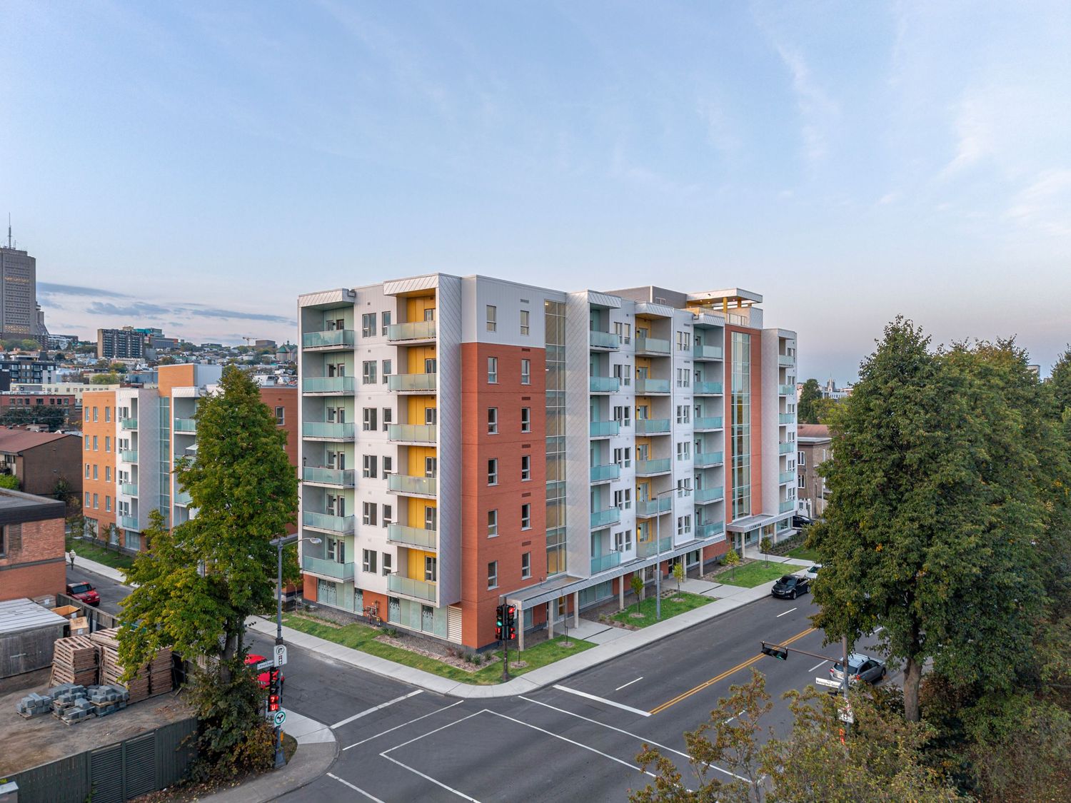 Le Zénith - Logements sociaux. Ville de Québec. Lafond Côté architectes