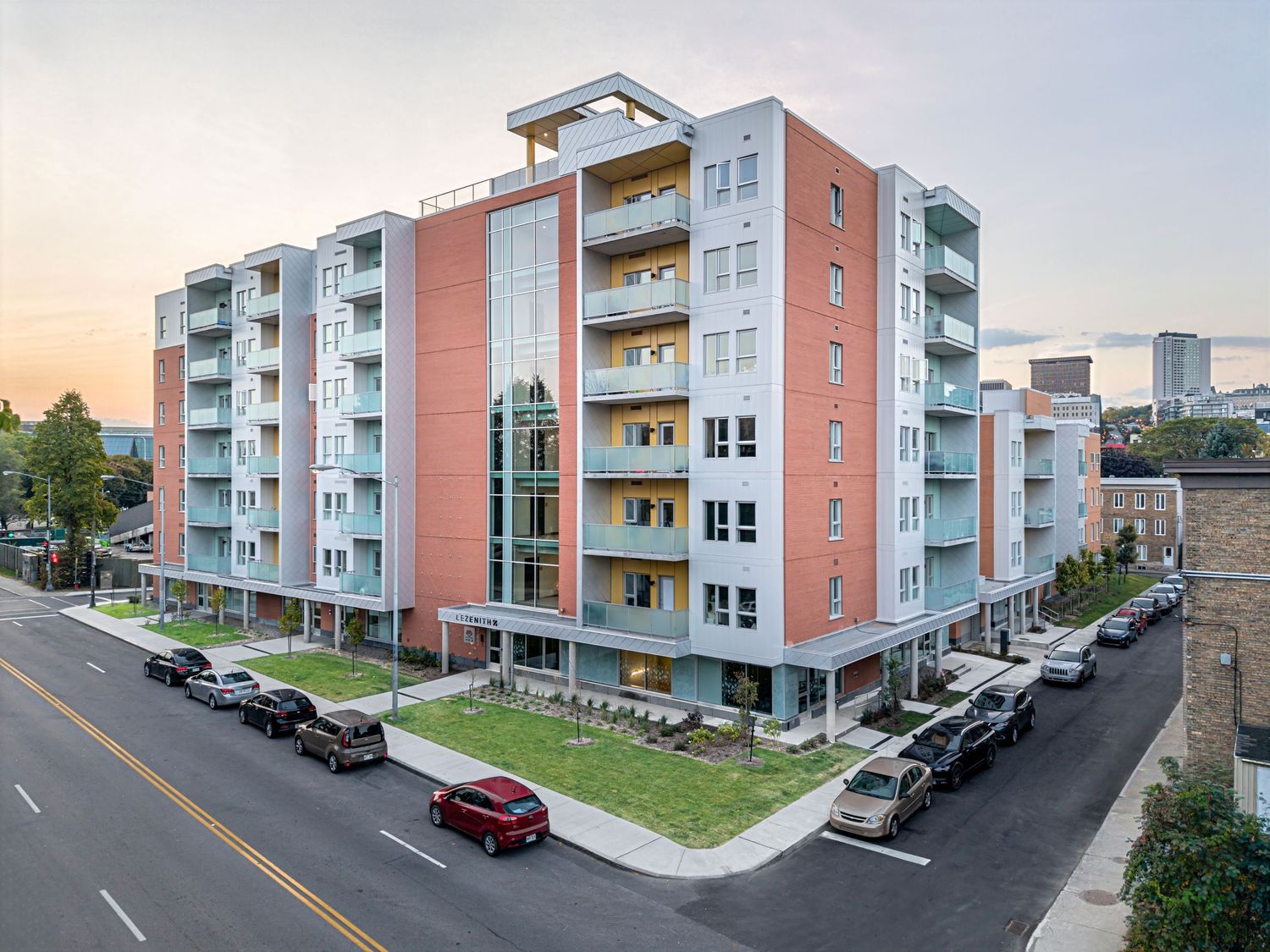 Le Zénith - Logements sociaux. Ville de Québec. Lafond Côté architectes