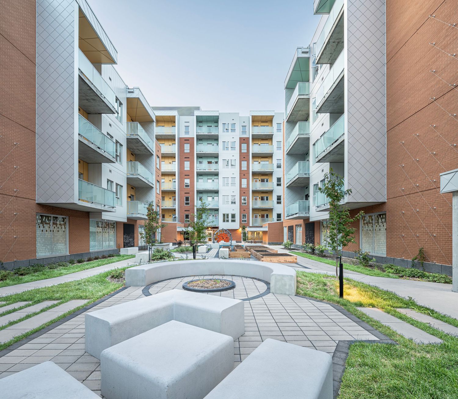 Le Zénith - Logements sociaux. Ville de Québec. Lafond Côté architectes