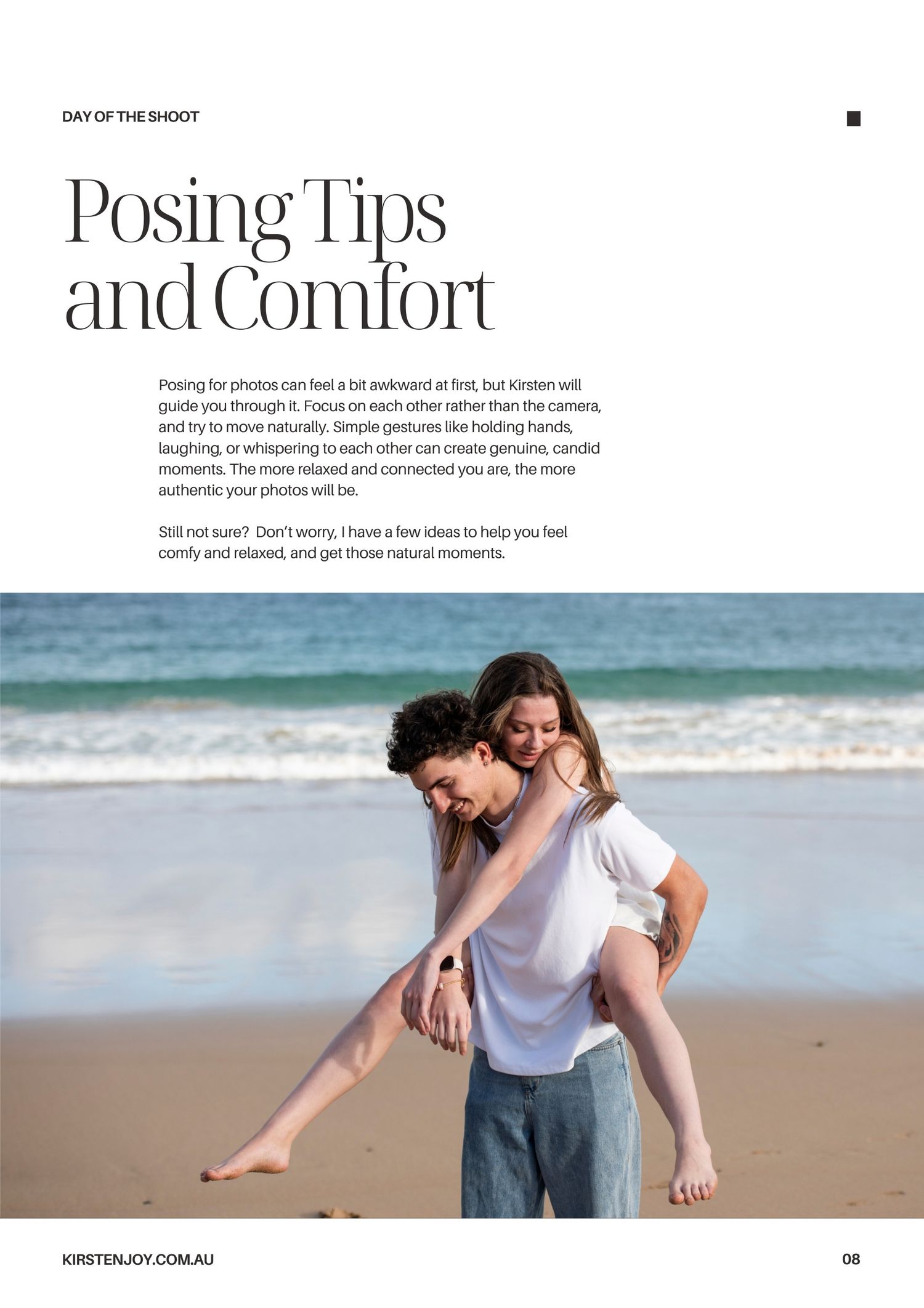 Posting tips and ideas for your couple photo session