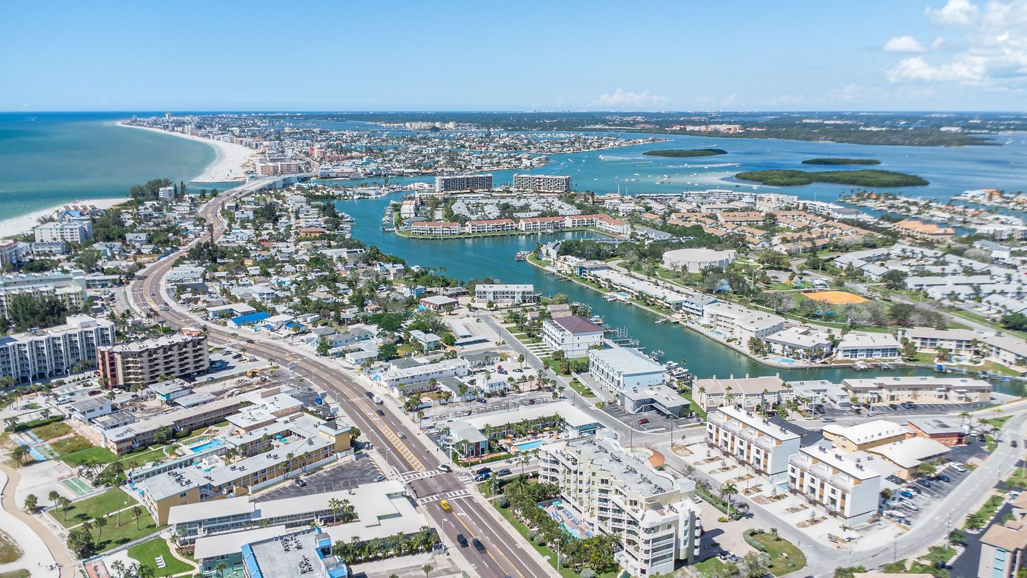 Aerial drone real estate photo Florida