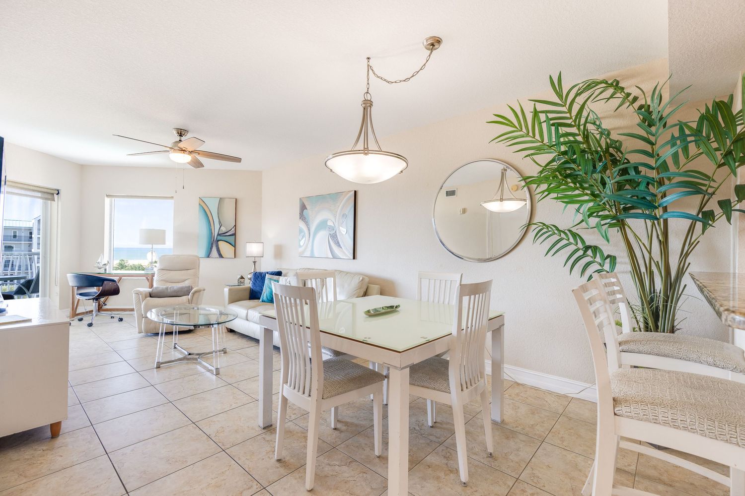Airbnb living room photography Florida