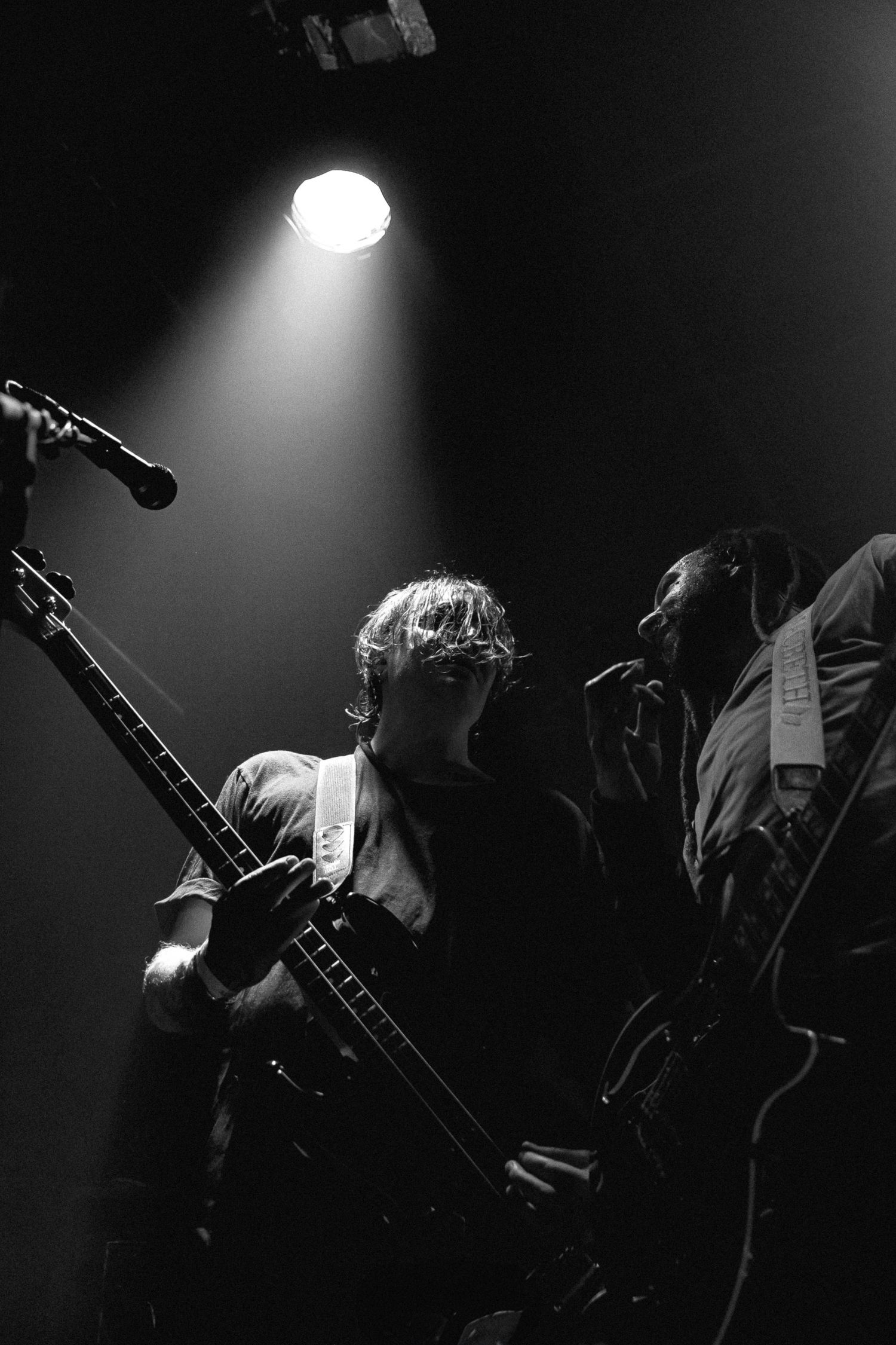 Photo de concert en noir et blanc