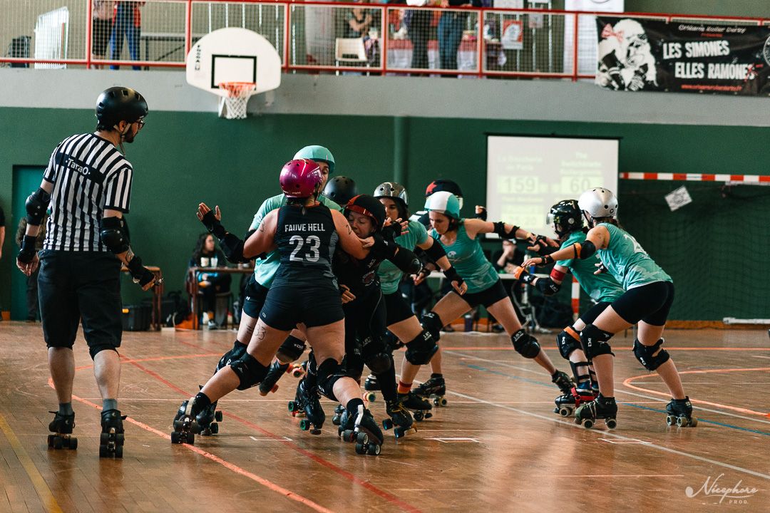 Photo de roller derby lors des championnats de France