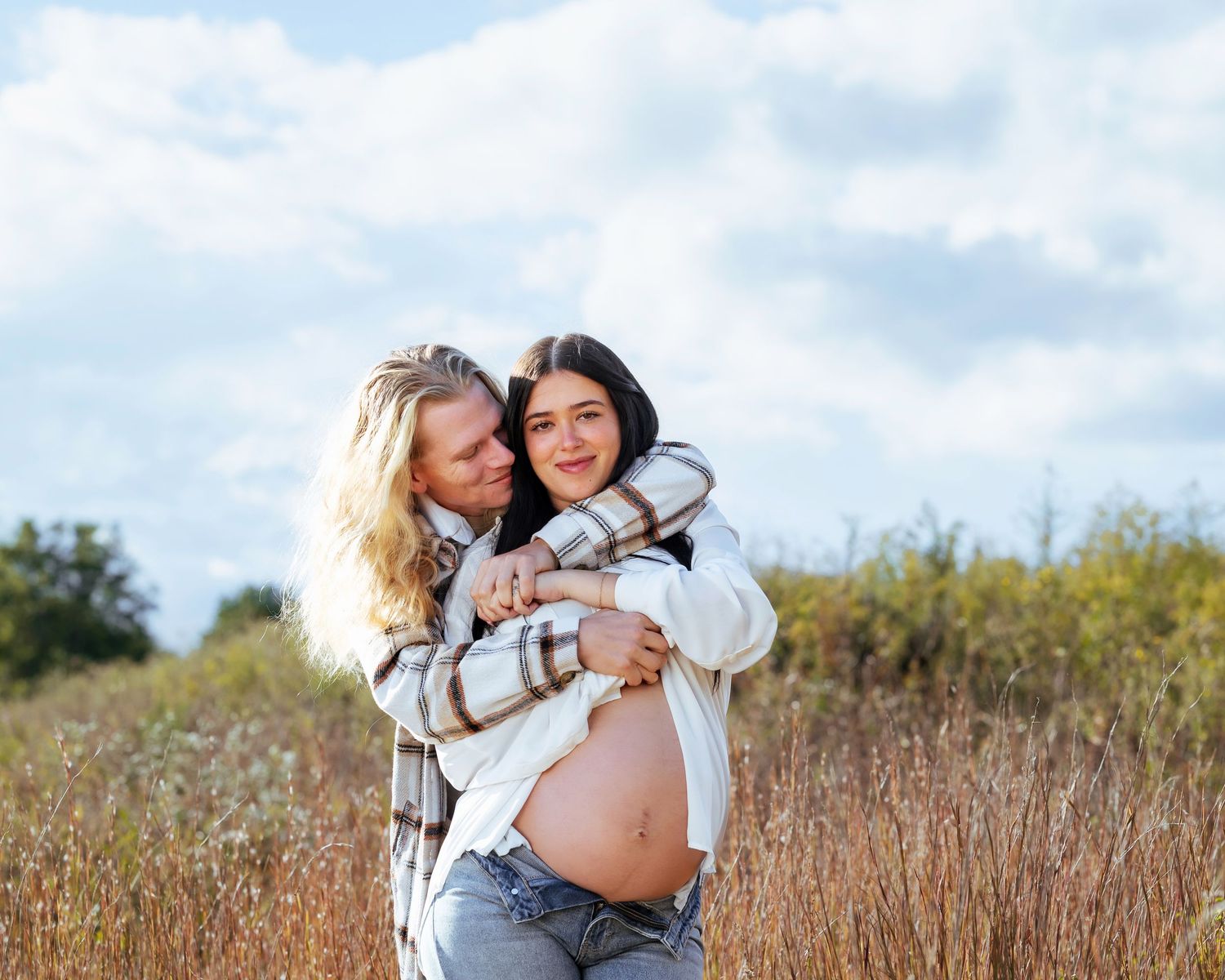 Cinematic, lifestyle couples maternity session by Huntsville's best, Catch Your Fire Photography.