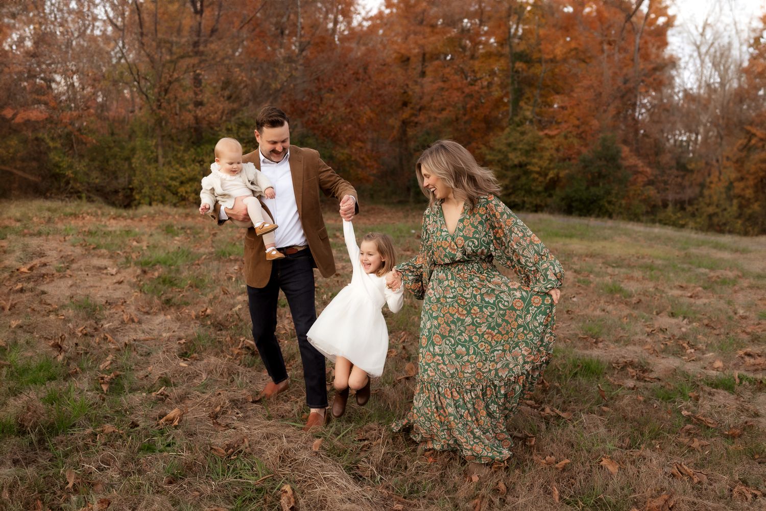 Outdoor family photography in Moore County, NC