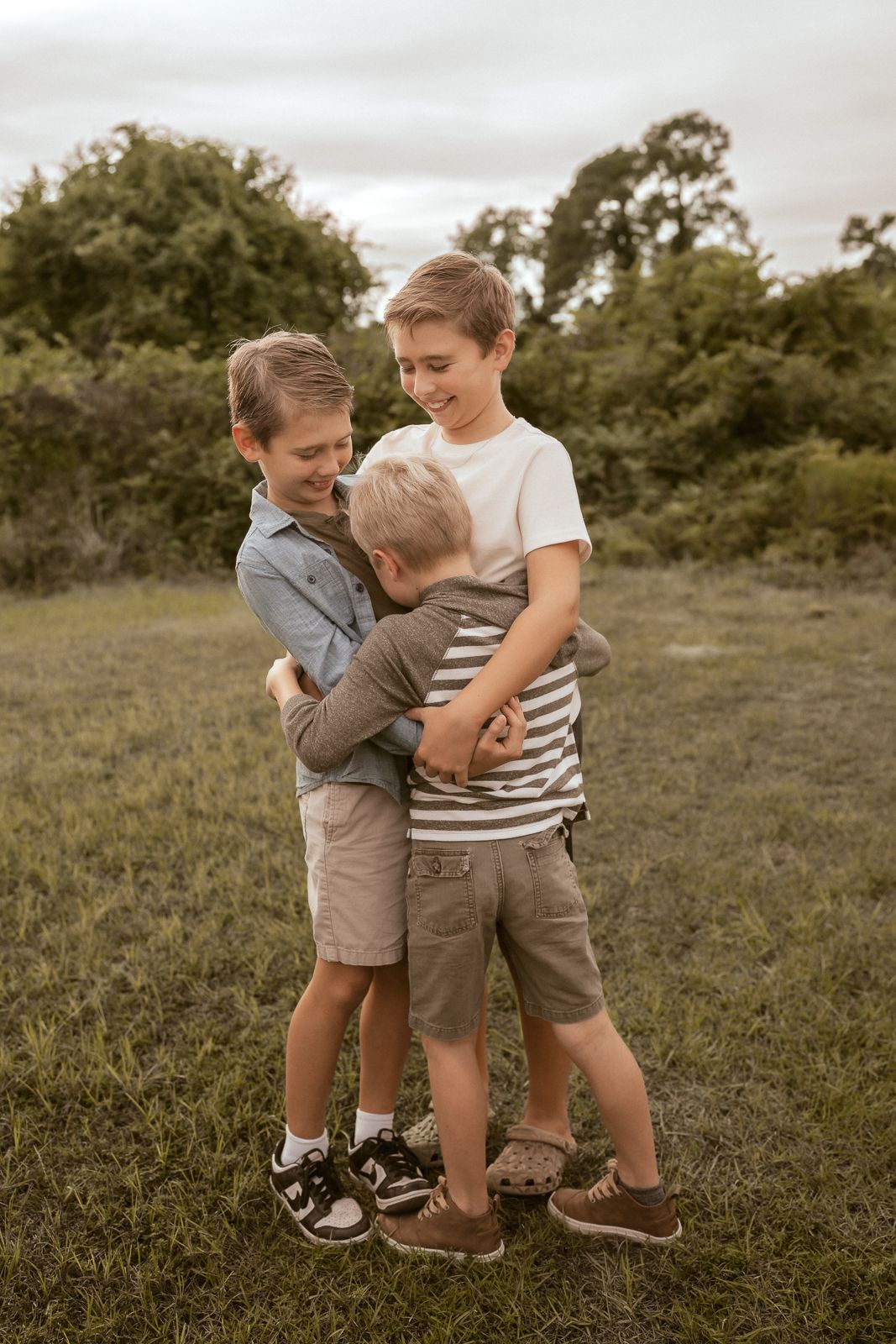 Outdoor family photography in Moore County, NC