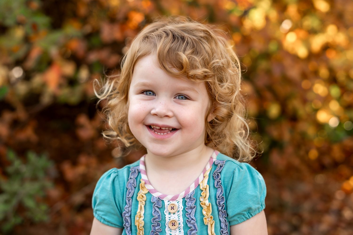Outdoor preschool portraits in Moore County, NC