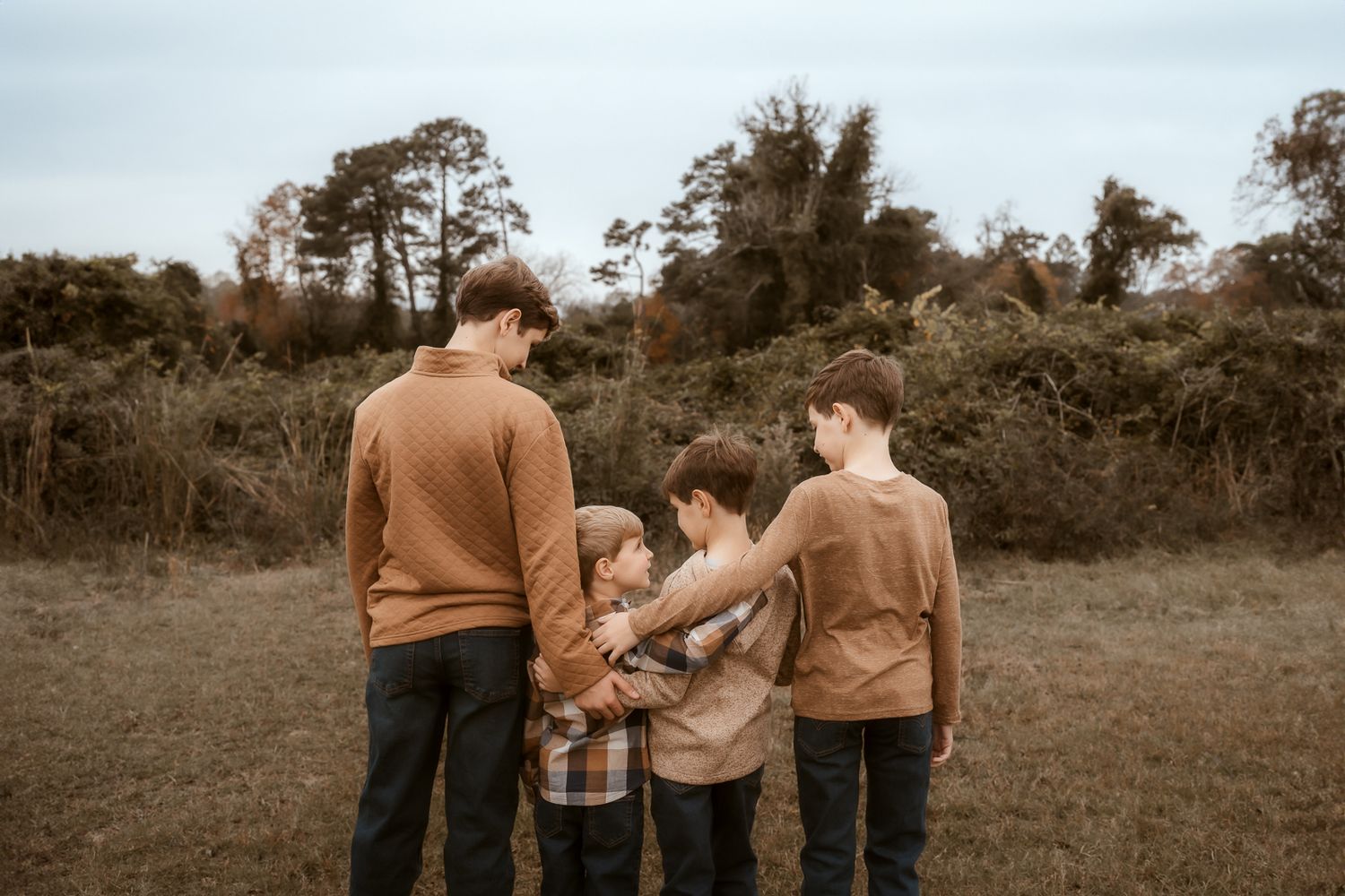 Outdoor family photography in Moore County, NC