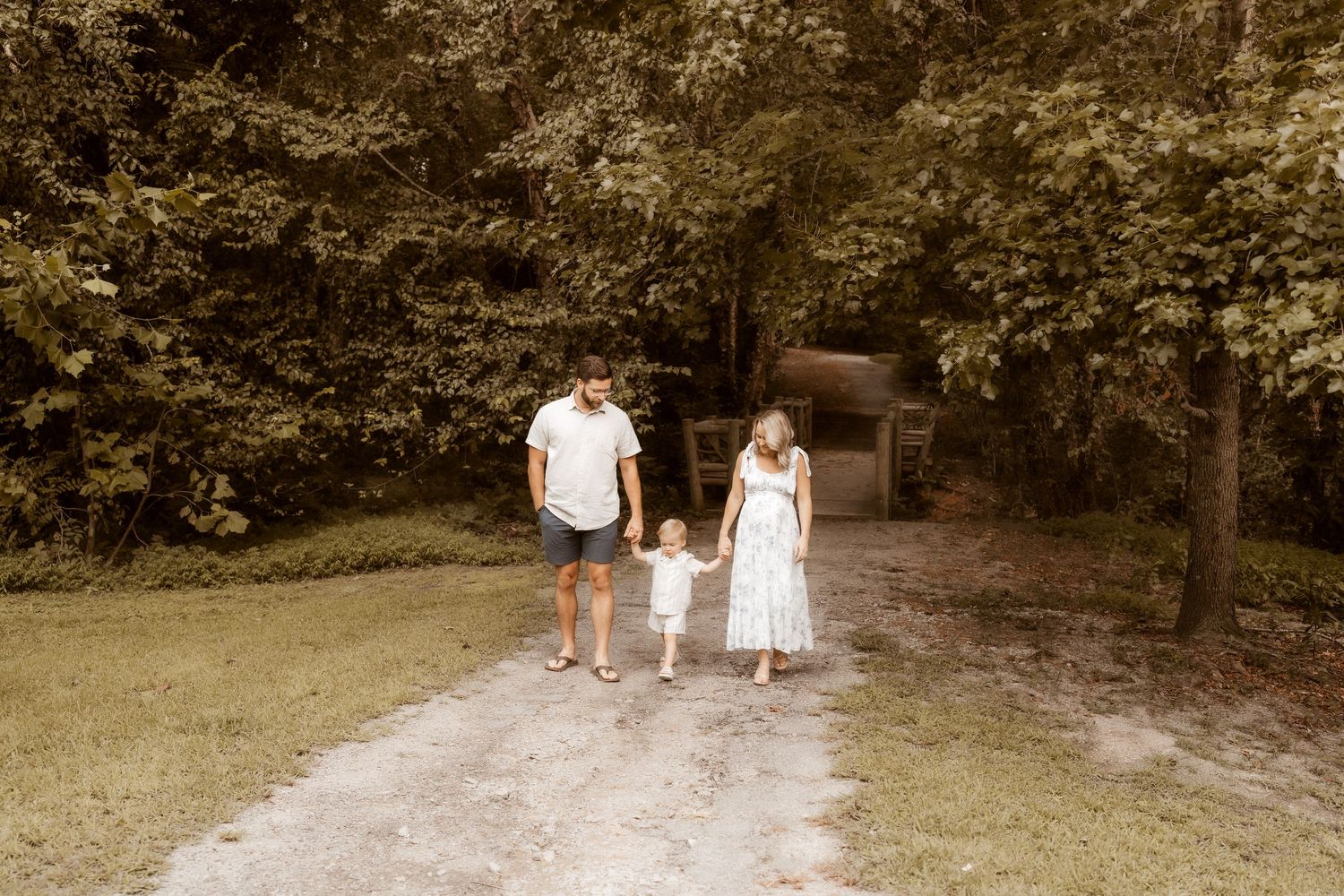 Outdoor maternity photography in Moore County, NC