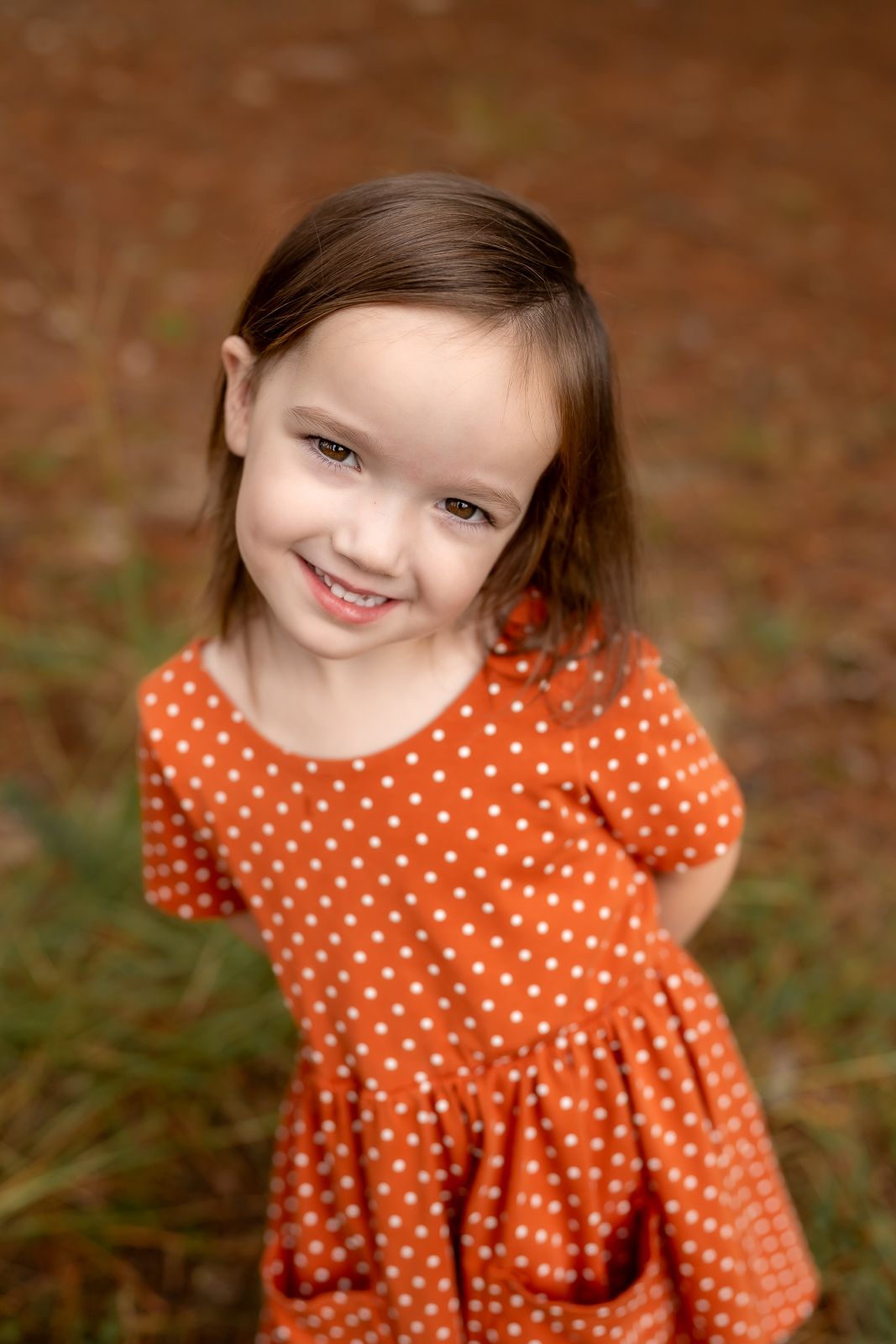 Outdoor preschool portraits in Moore County, NC