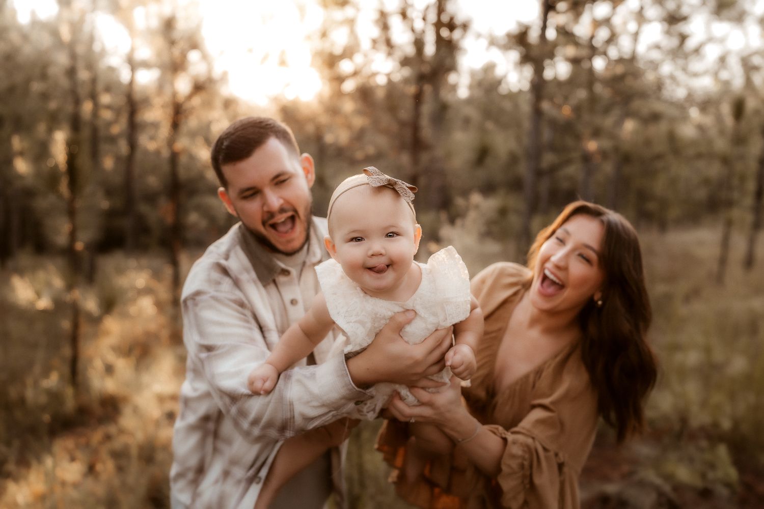 Outdoor family photography in Moore County, NC