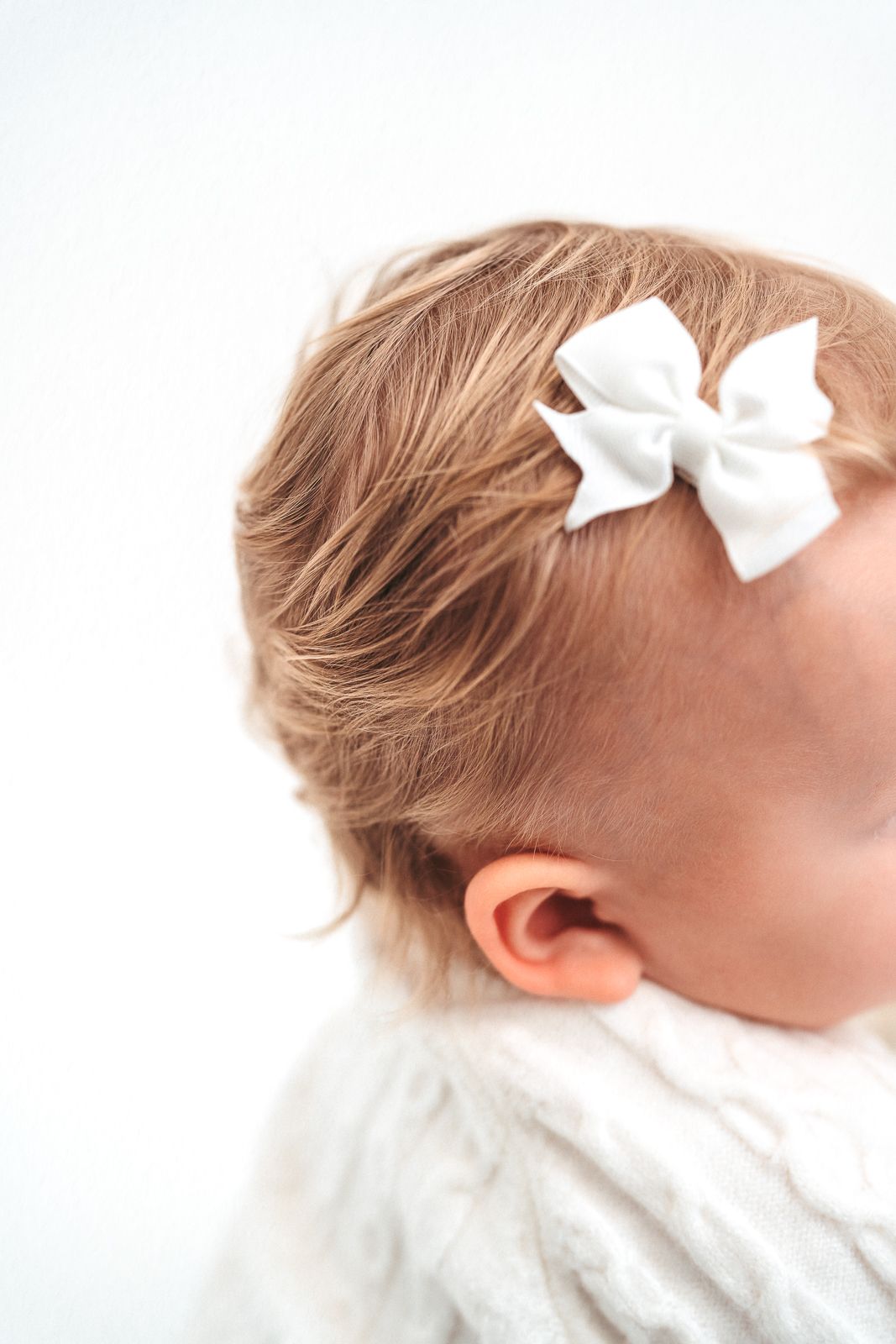 White studio child photography