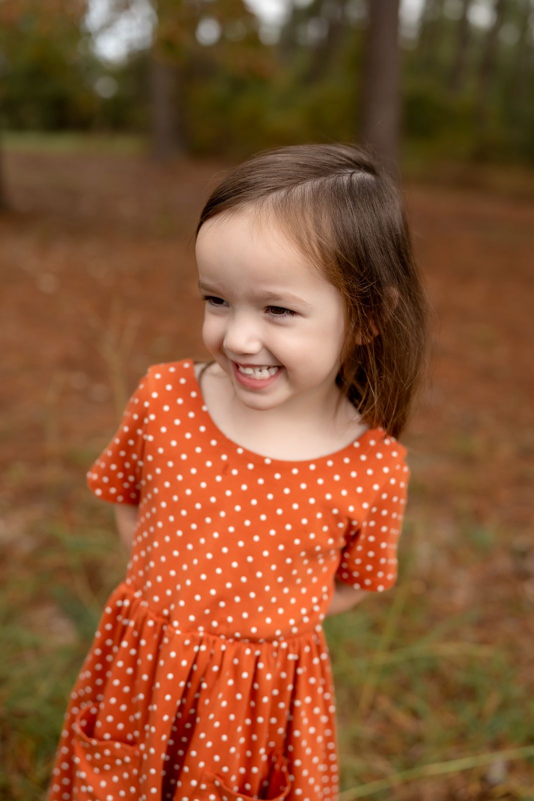 Outdoor preschool portraits in Moore County, NC
