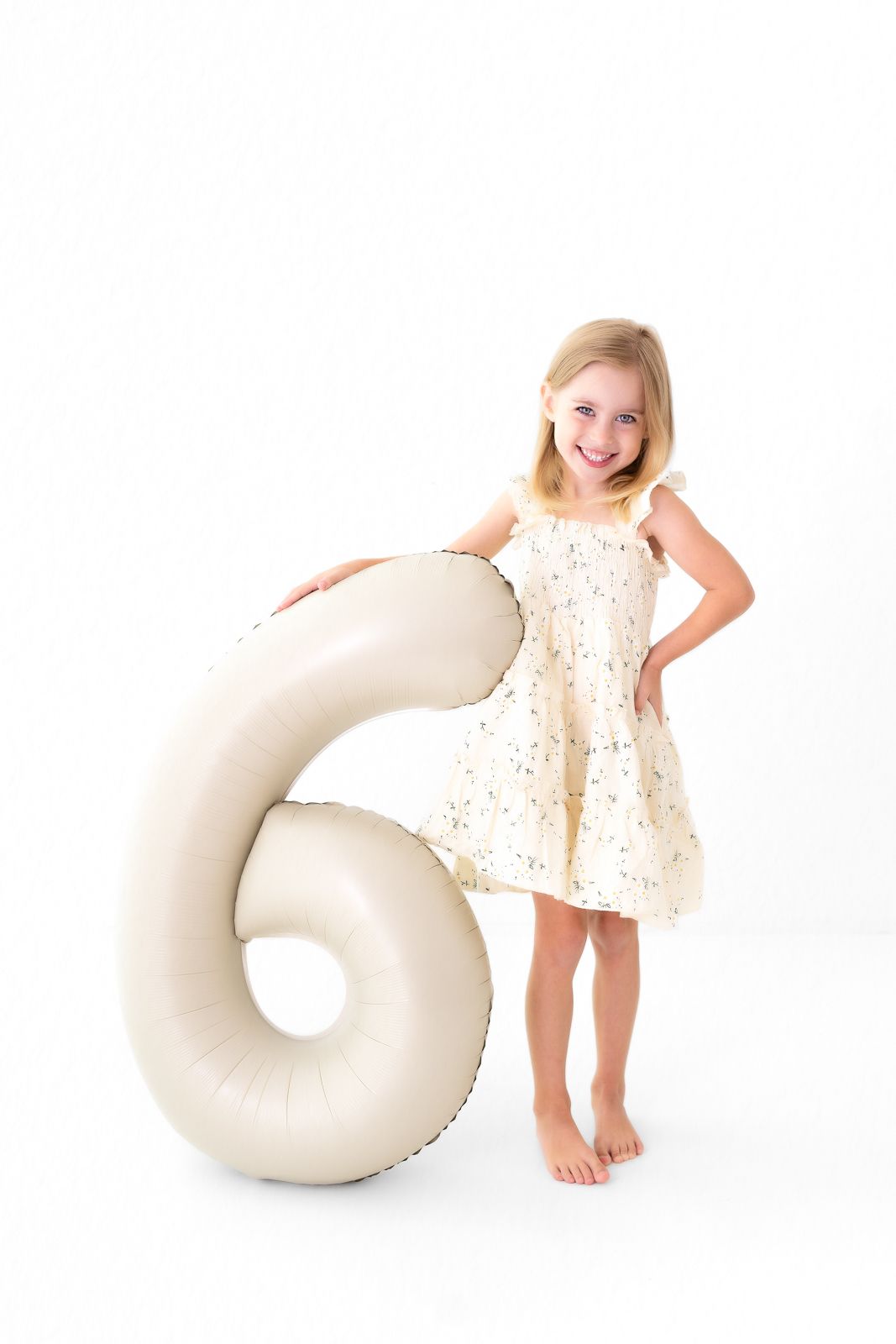 White studio child photography