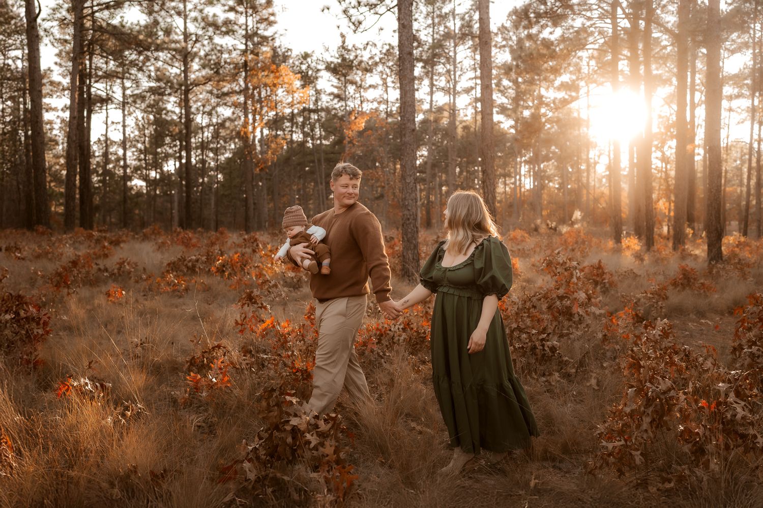 Outdoor family photography in Moore County, NC