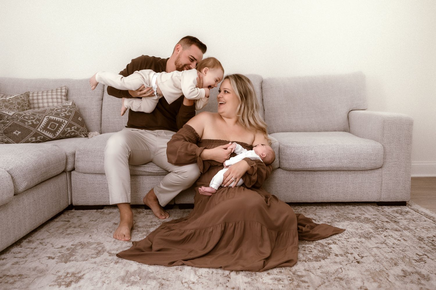 In-home newborn photography in Moore County, NC